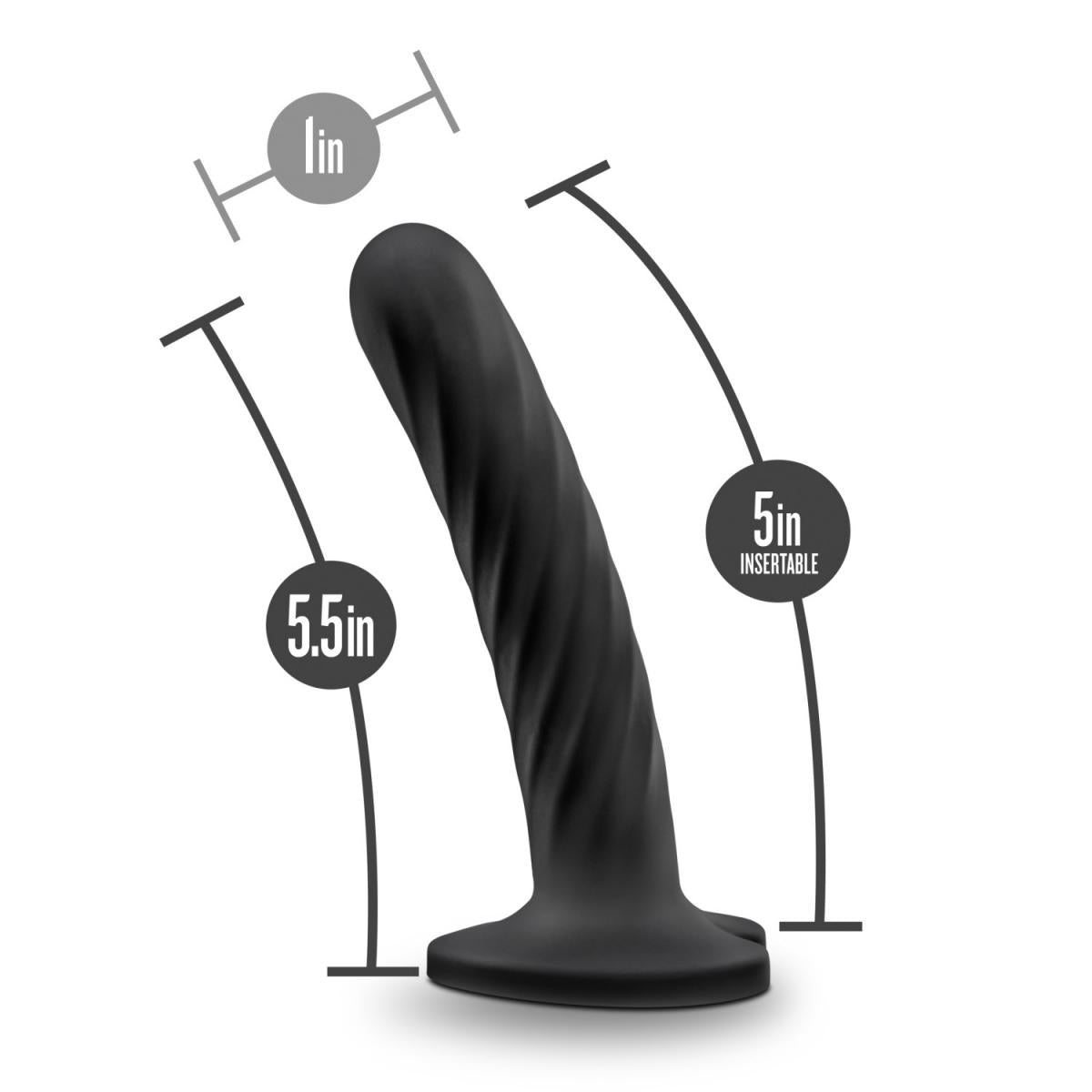 Medium Temptasia Twist Silicone Dildo