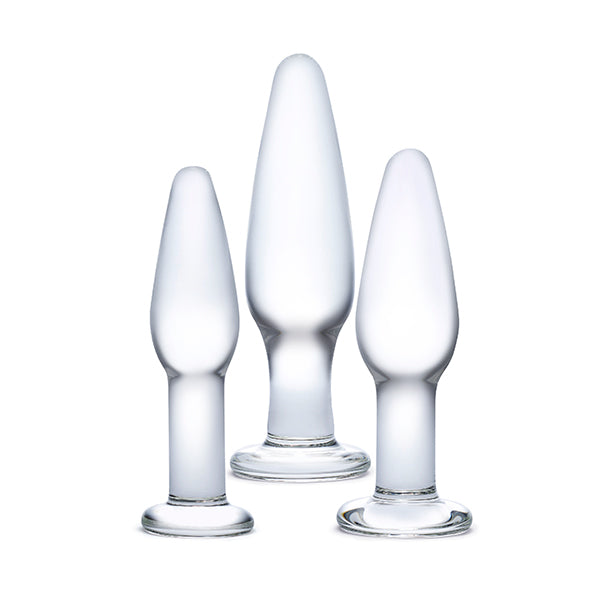 Glass Tapered Anal Training Kit - 3 piece set