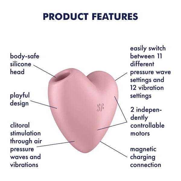 Satisfyer Air Pulse Stimulator + Vibration Cutie Heart