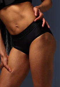 Black Tucking Bikini Briefs by UNTAG