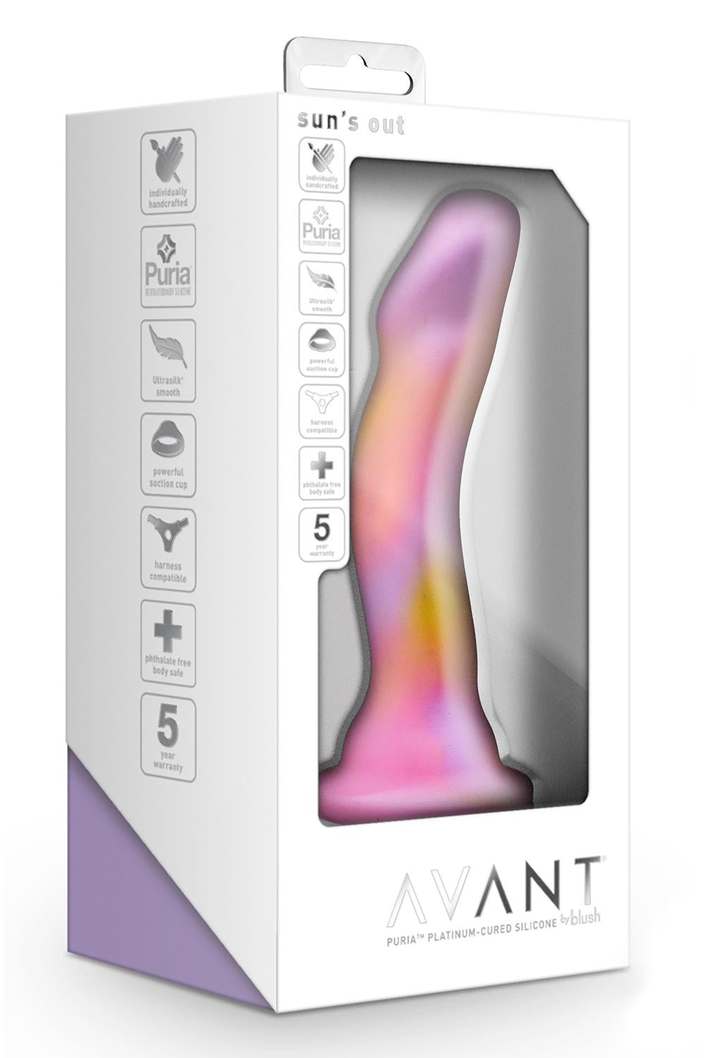 Avant Sun's Out Pink Dildo with Suction Base