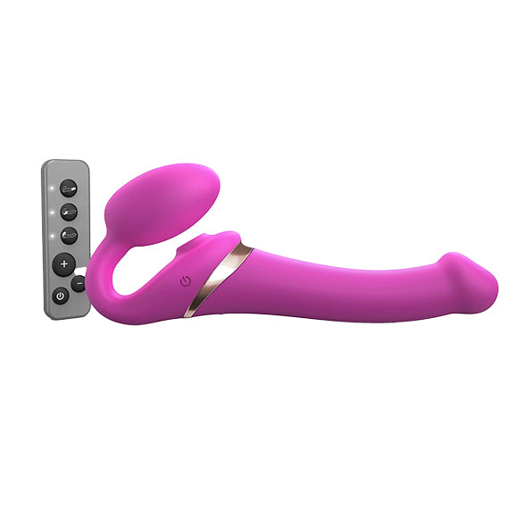 Strap-On-Me Multi Orgasm: Bendable Strapless Dildo with Vibrations and Remote Control