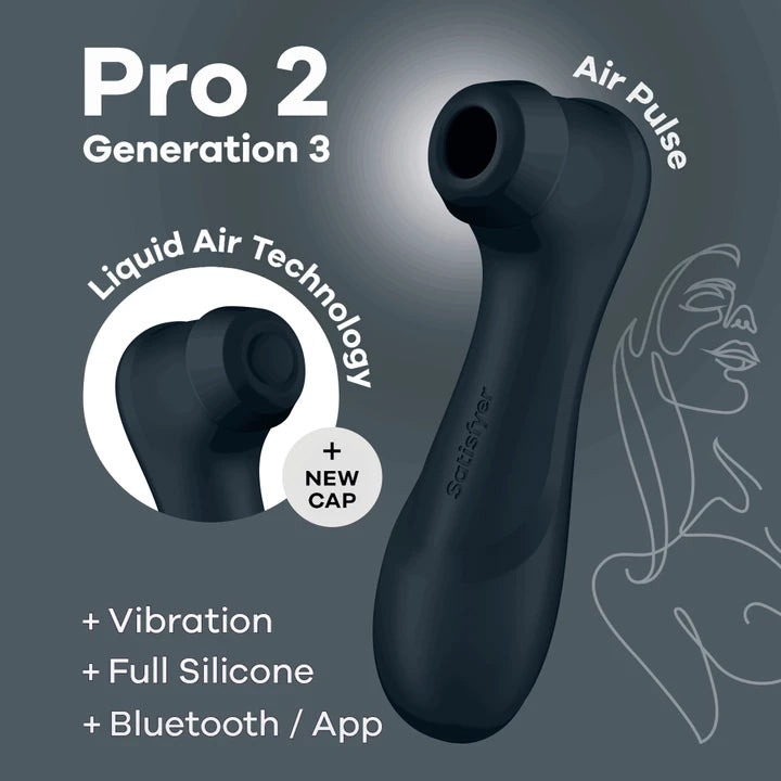 Satisfyer Pro 2 Generation 3 App Controlled Black