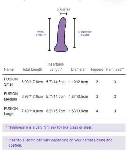 Fusion 2.0 WetForHer Silicone Harness Vibrating Dildo with Bumpy Base