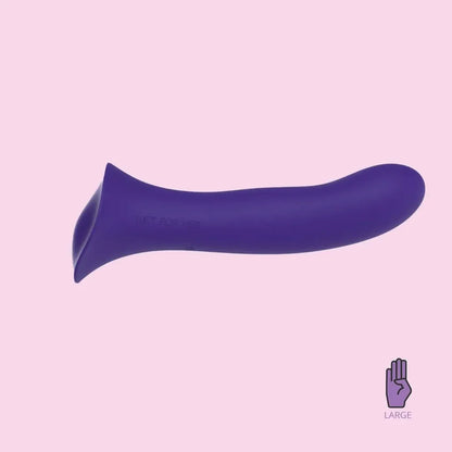 Fusion 2.0 WetForHer Silicone Harness Vibrating Dildo with Bumpy Base