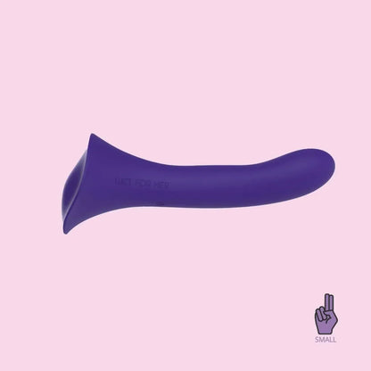 Fusion 2.0 WetForHer Silicone Harness Vibrating Dildo with Bumpy Base