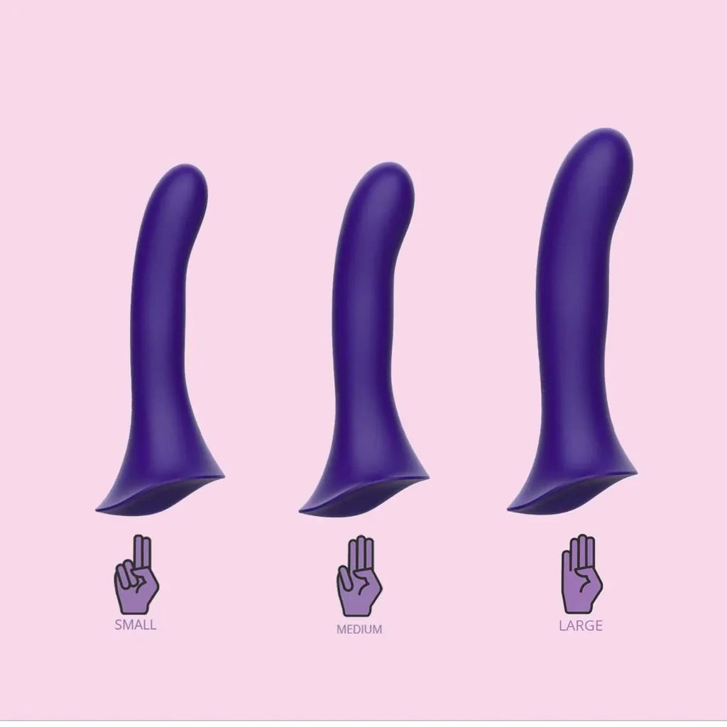 Fusion 2.0 WetForHer Silicone Harness Vibrating Dildo with Bumpy Base