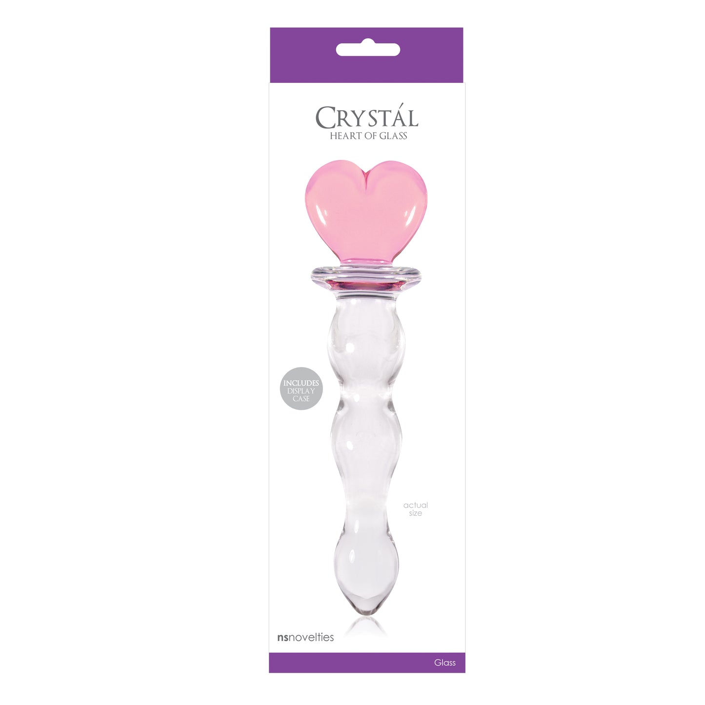 Crystal Heart of Glass Wand