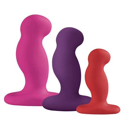 Nexus G-Play Unisex Rechargeable Set of Vibrating Silicone Plugs