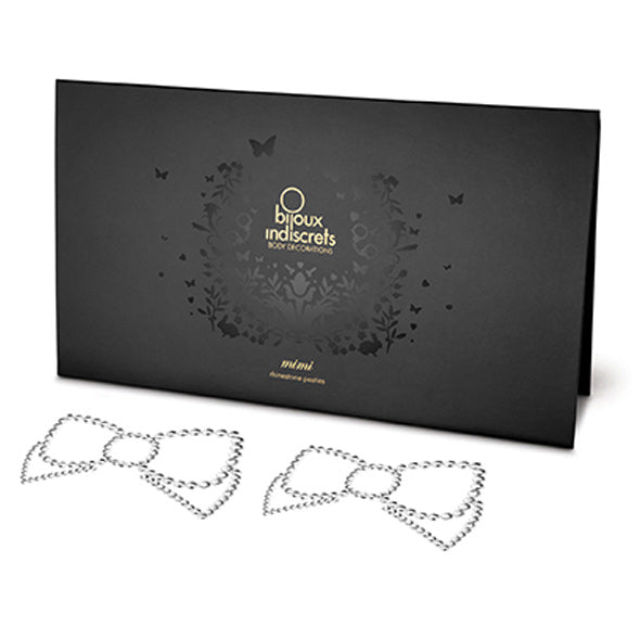 Bijoux Bow Tie Bedazzled Nipple Pasties