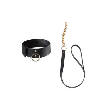 Maze Vegan BDSM Collar/Choker with Leash by Bijoux Indiscrets