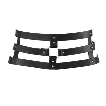 Bijoux Indiscrets Maze Waist Harness Plust Restraint Vegan Black