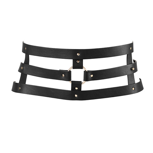 Bijoux Indiscrets Maze Waist Harness Plust Restraint Vegan Black