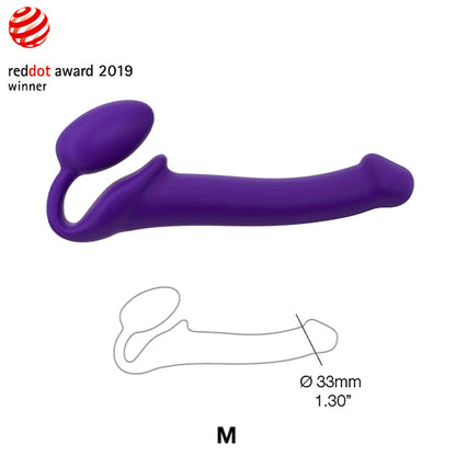 Strap-On-Me Semi-Realistic Bendable Double-ended Strapless Dildo