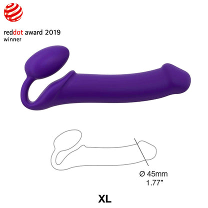 Strap-On-Me Semi-Realistic Bendable Double-ended Strapless Dildo