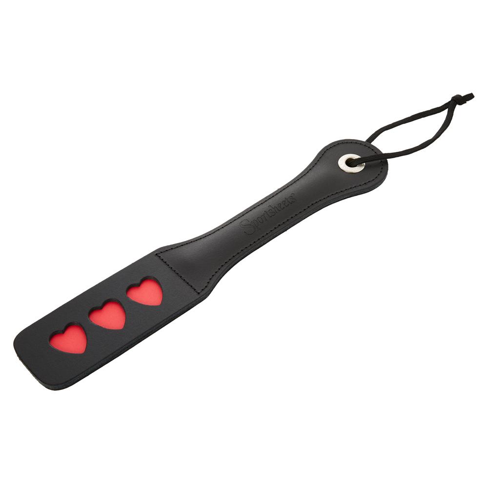 Leather Impressions Paddle with Hearts Cut-Out by Sportsheets