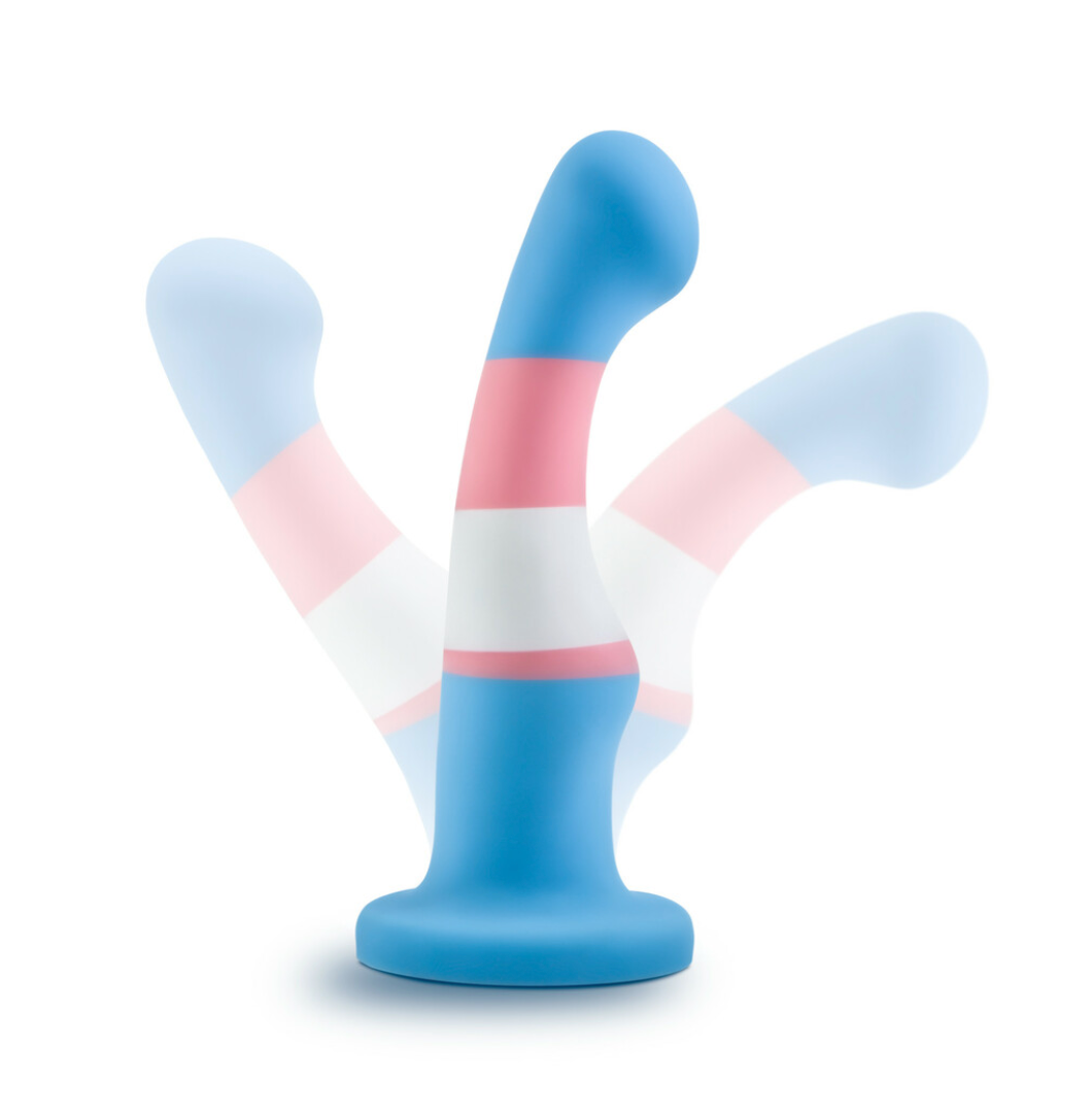 Avant P2 True Blue Transgender Pride Silicone Dildo with Suction Cup