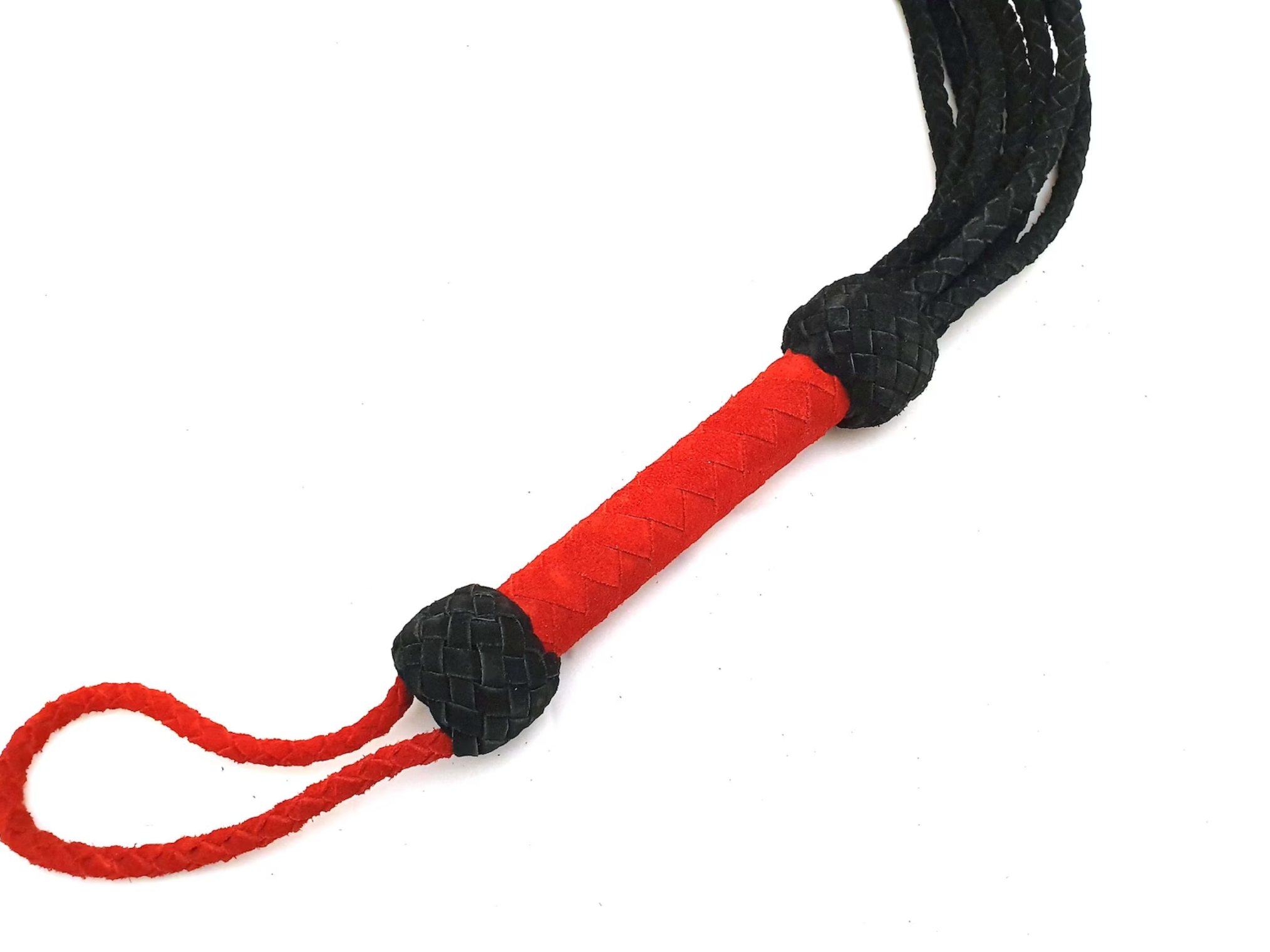 Thuddy Suede Red Rose Flogger