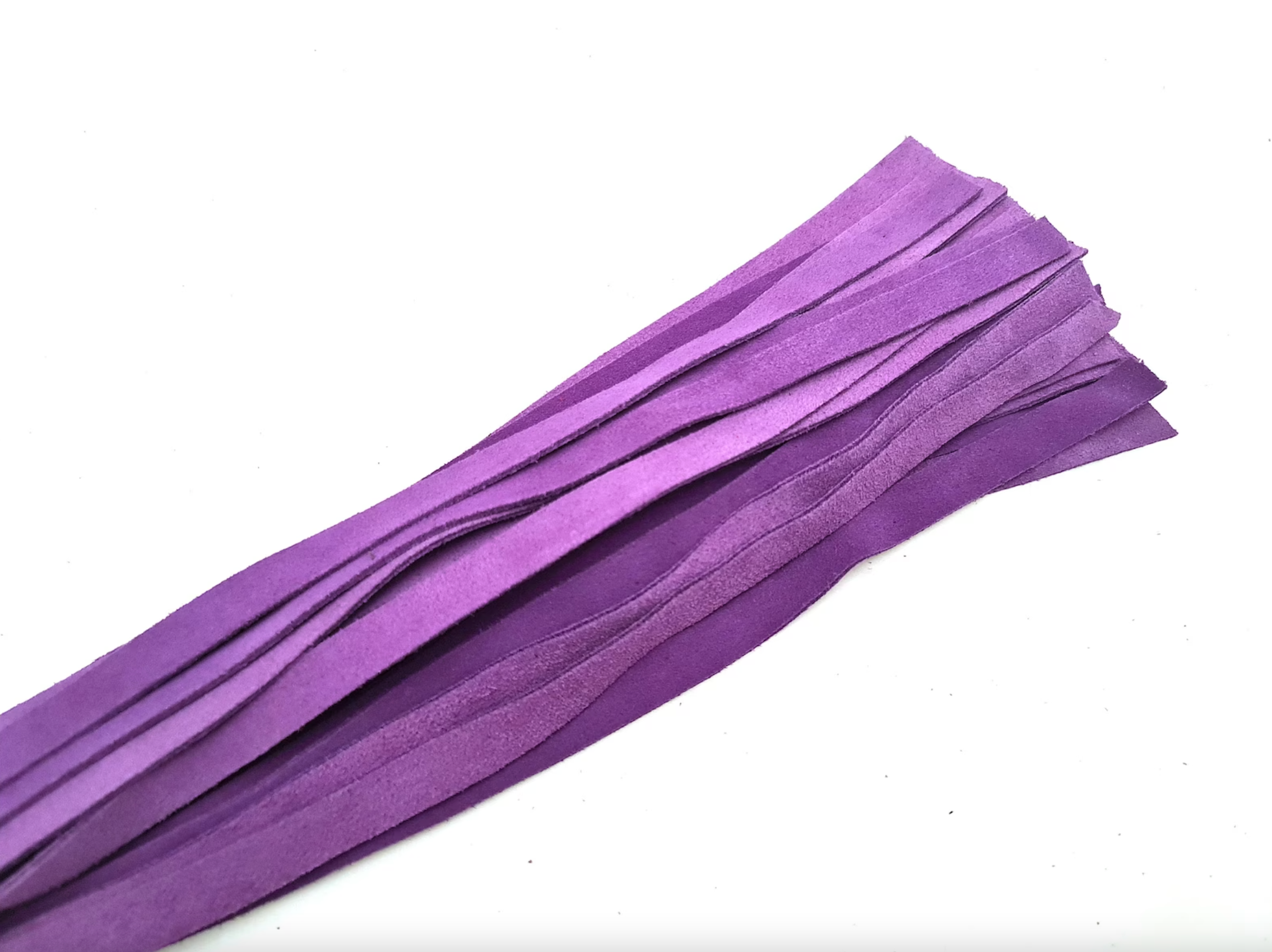 Suede Purple Revolving Leather Flogger