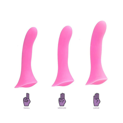 Fusion WetForHer Silicone Harness Dildo with Bumpy Base