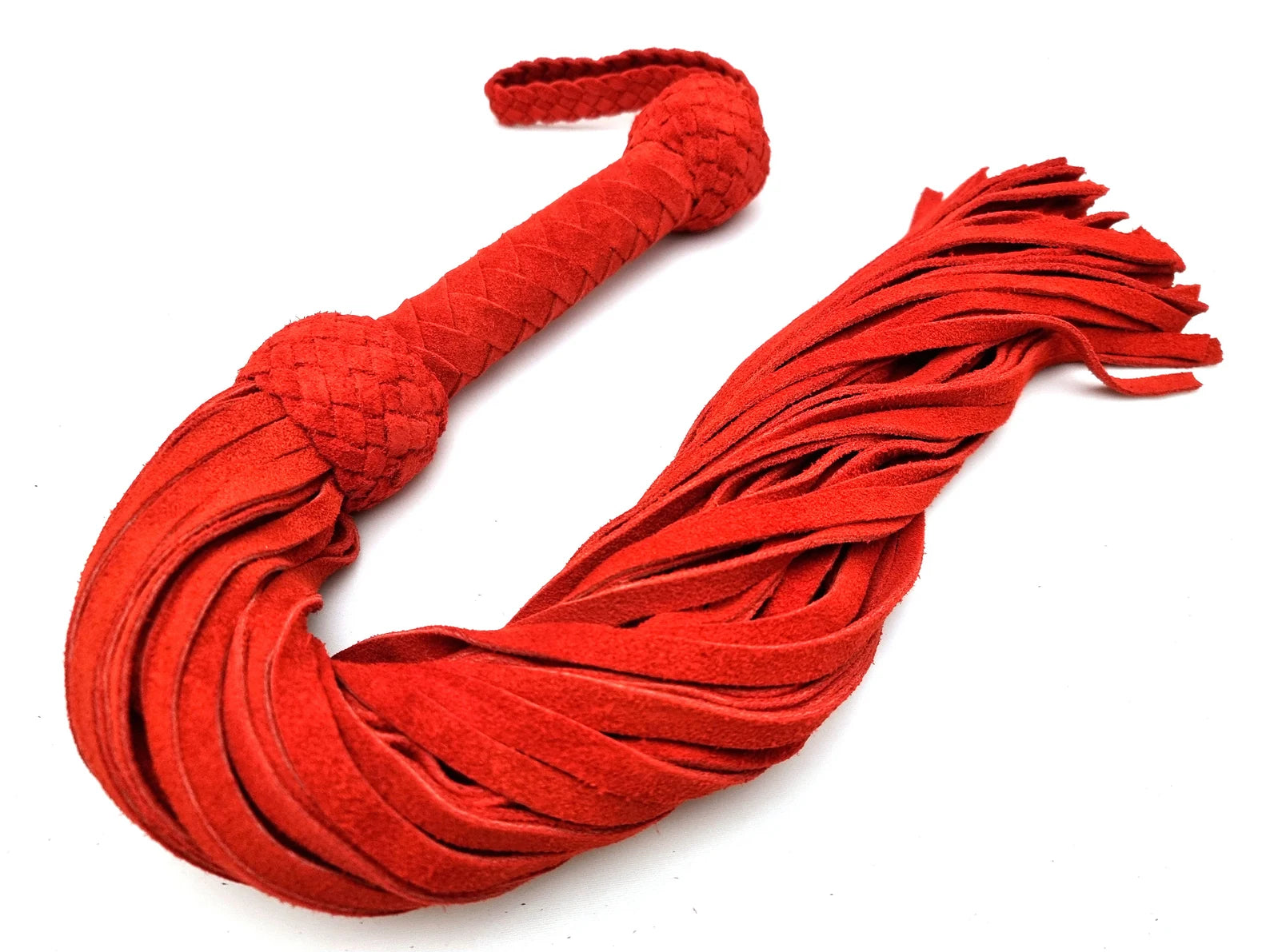 Red Suede 70 Tail Leather Flogger
