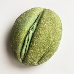Handmade Vulva Shaped Soap: Spirulina and Apricot